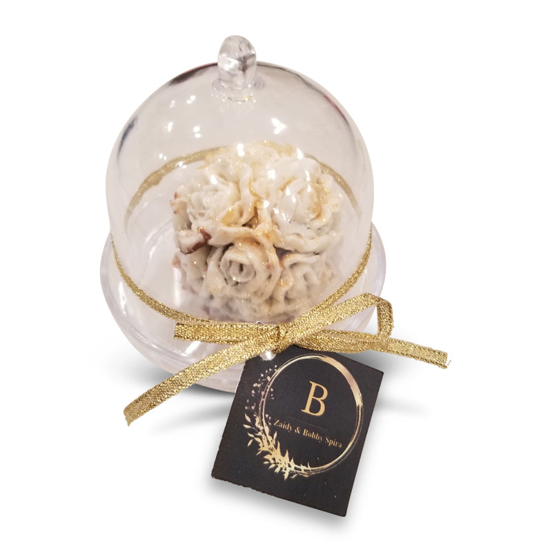 Acrylic Cake Stand with Rose Ball Chocolate