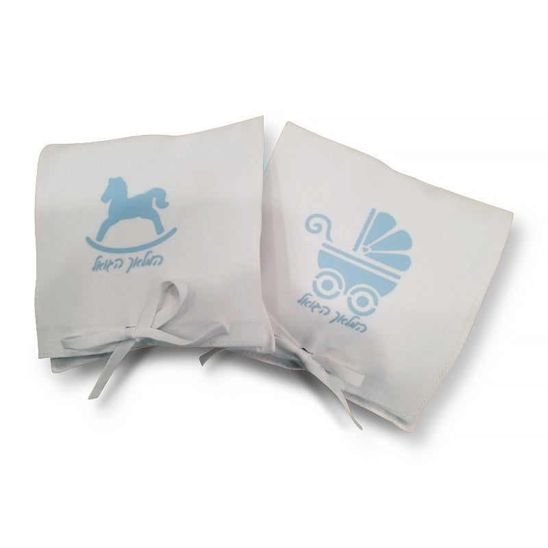 Suede Vachnacht Pouch with Bow, Rocking Horse or Baby Carriage Design (Colors Available)