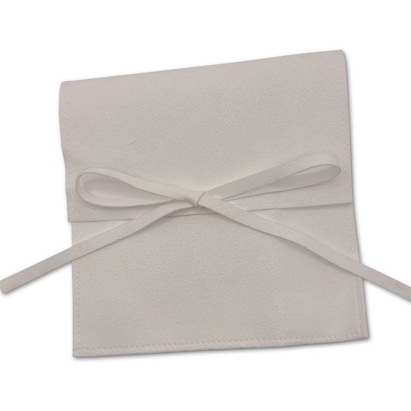 Microfiber Baby Pouch with teddy bear tag, in light blue, More colors available.