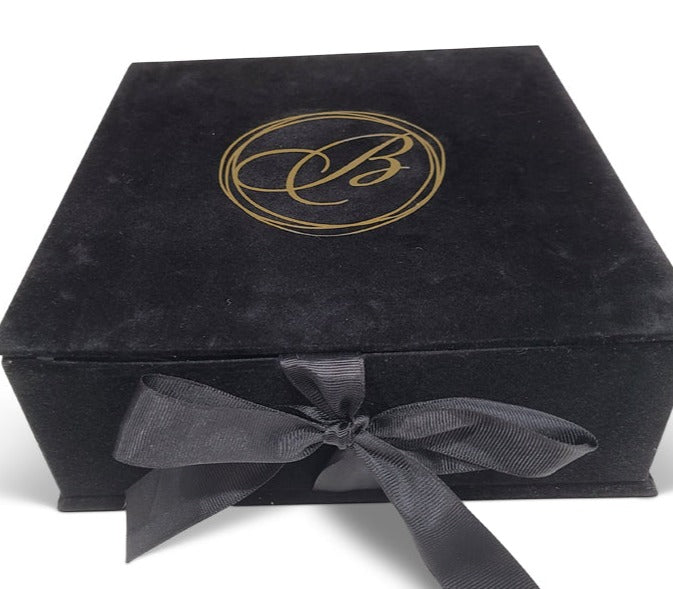 Black Velvet Welcome Box (Also available in white velvet)
