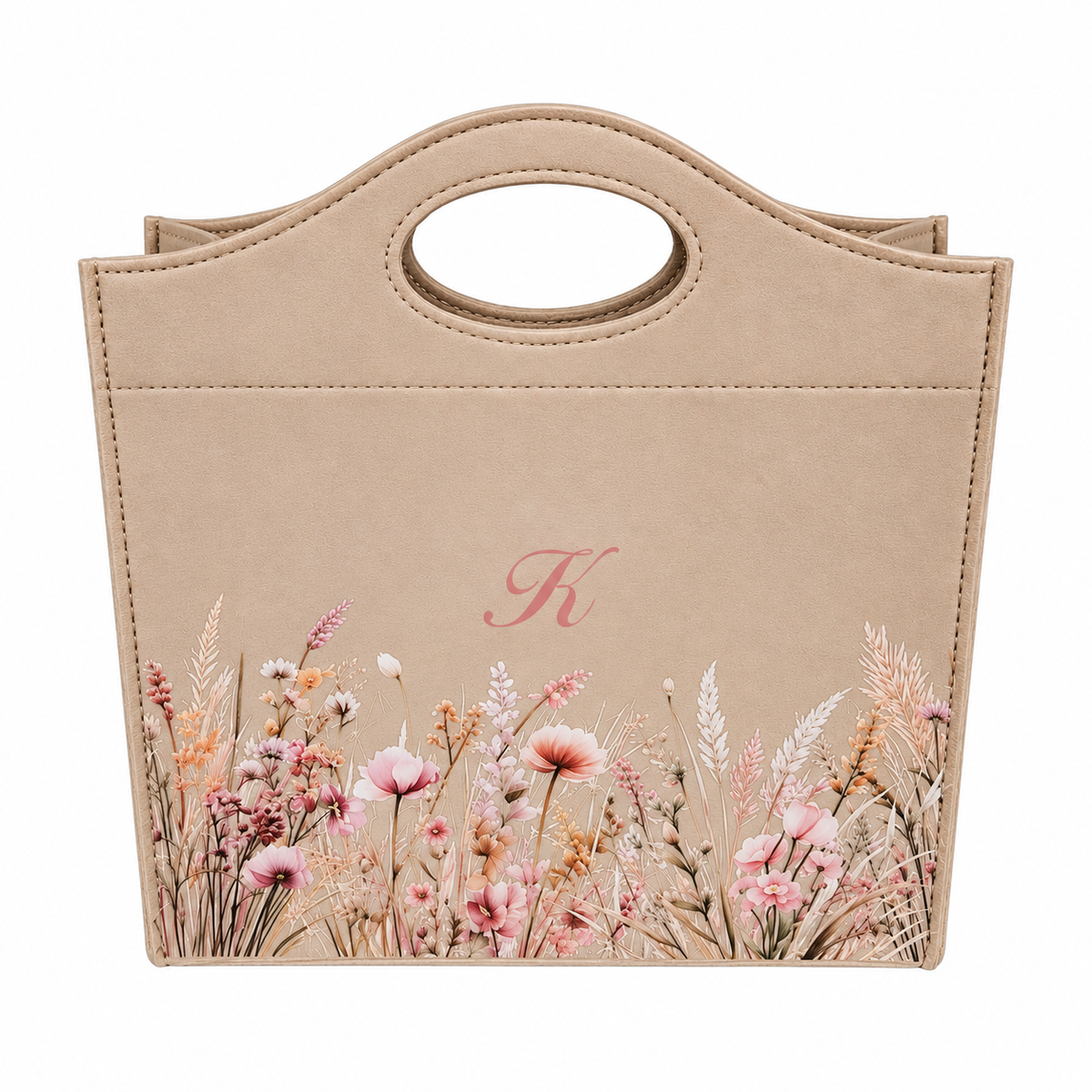 Felt Tote Bag Wildflower Design Welcome Bag