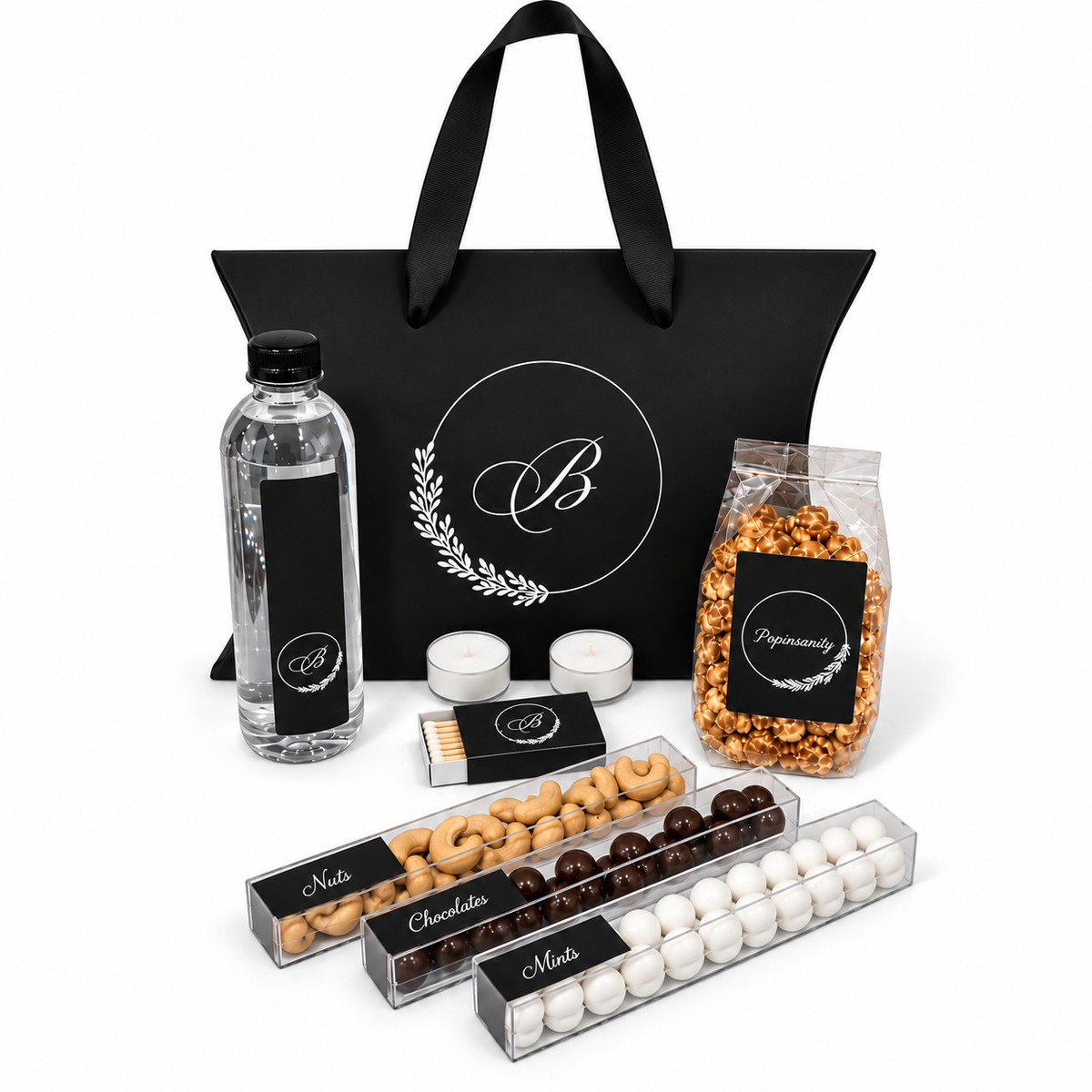 Black & White Pillow Box Welcome Package