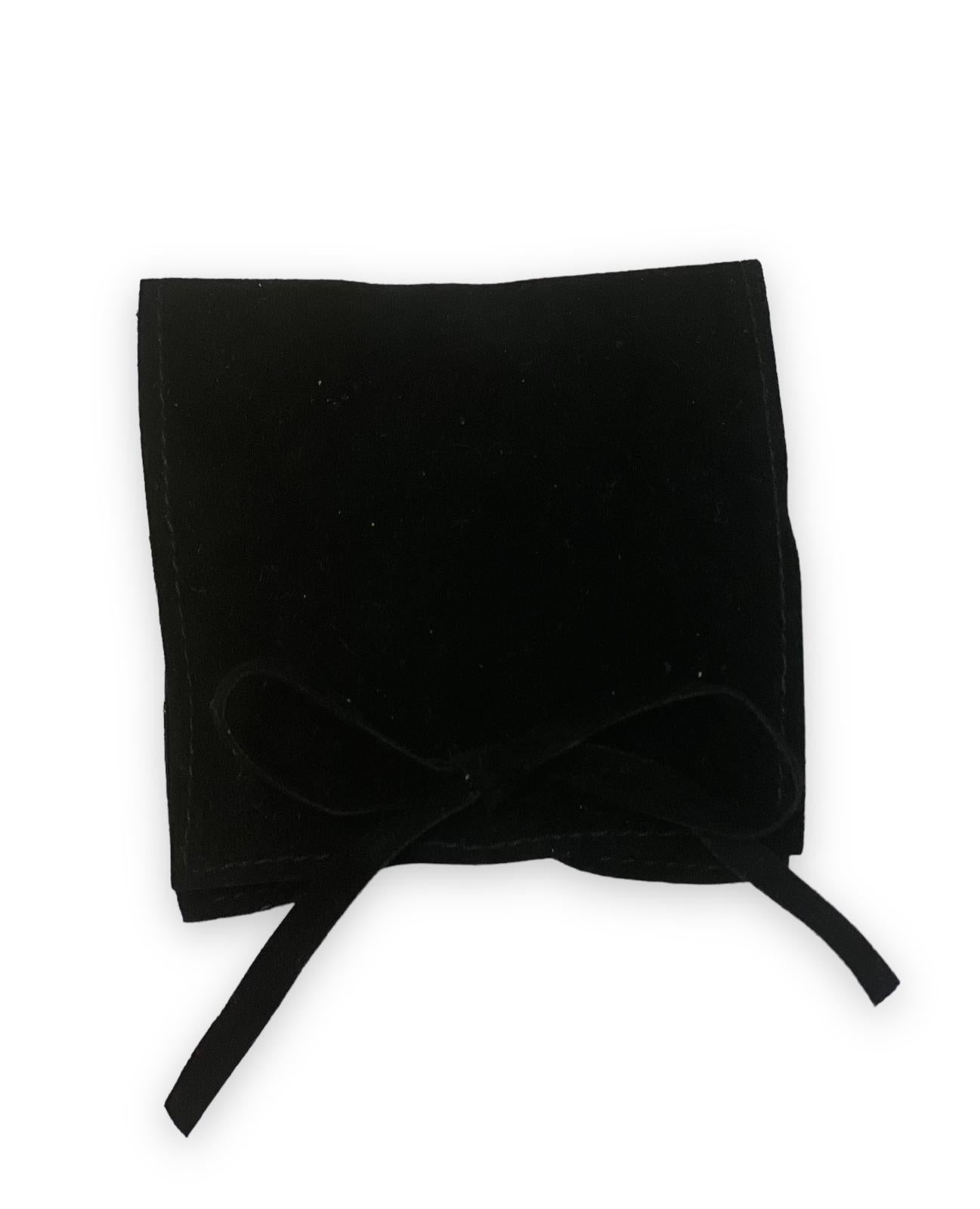 White Mini Pidyon Haben Personalized Suede Pouch (Also available in tan or black)