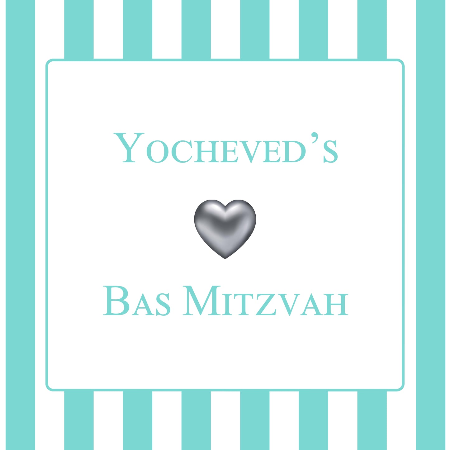 Tiffany Themed Personalized Placemat 12x12