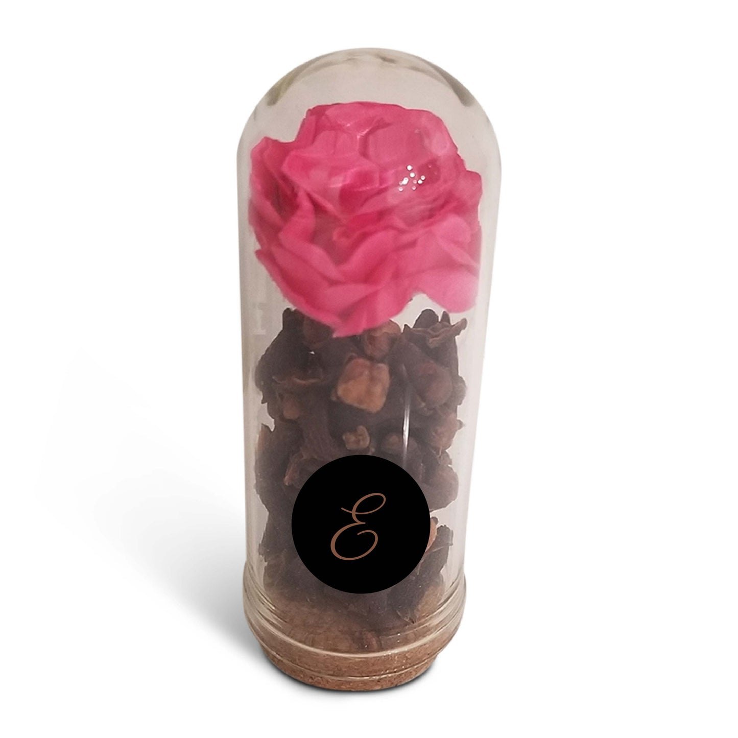 Glass Dome Besomim with Flower in color of your choice.