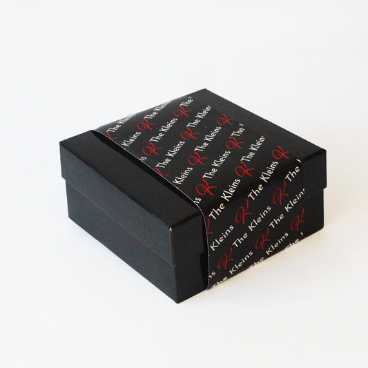Black 6x6x3 Box with Personalized Wrap, More Colors Available