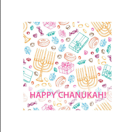 Chanukah Design Personalized Color Placemat