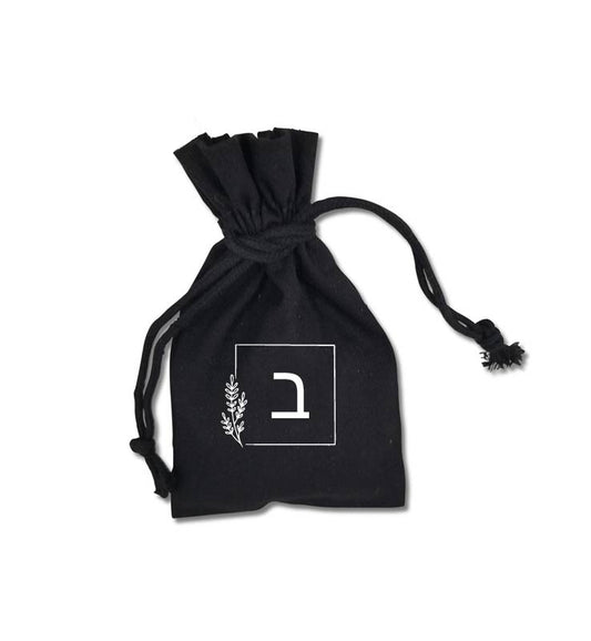 Black Cotton Aufruf Bag, Optional Personalization
