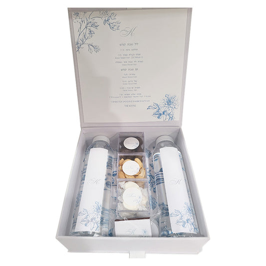 White Velvet French Toile Design Welcome Box