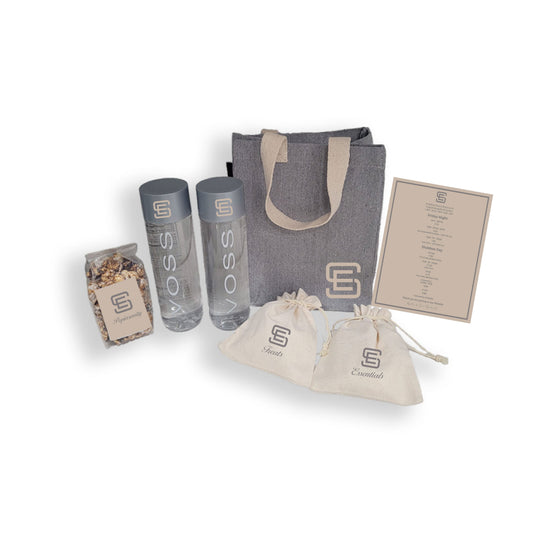 Personalized Grey Canvas Tote Welcome Bag