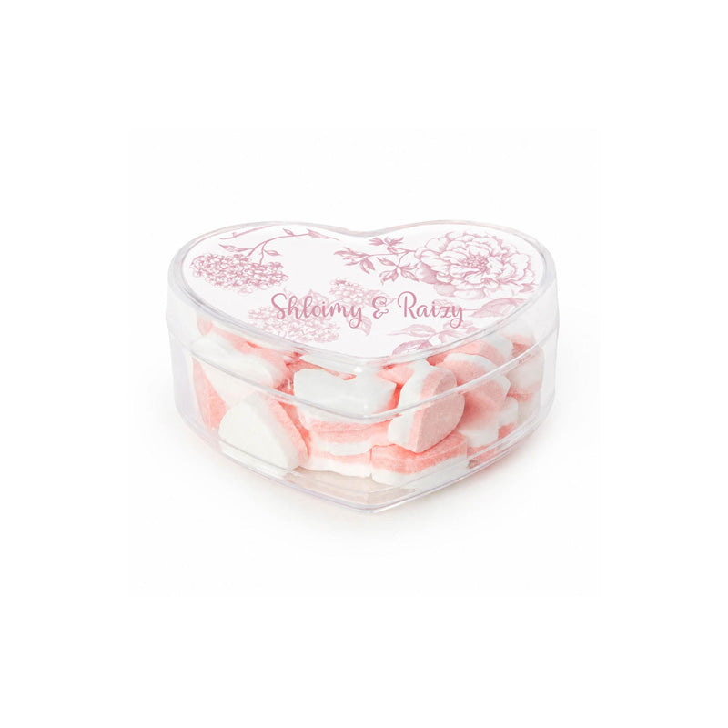 Acrylic Heart Personalized Favor Box (Contents Not Included)