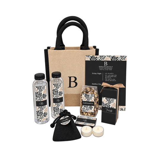 Burlap Personalized Welcome Tote