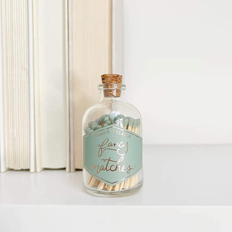 Apothecary Match Jars, In Many Cool Colors