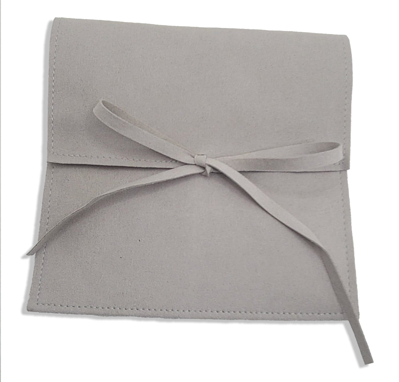 Microfiber Upsherin Pouch with vintage die cut scissors tag, in sage green, More colors available.