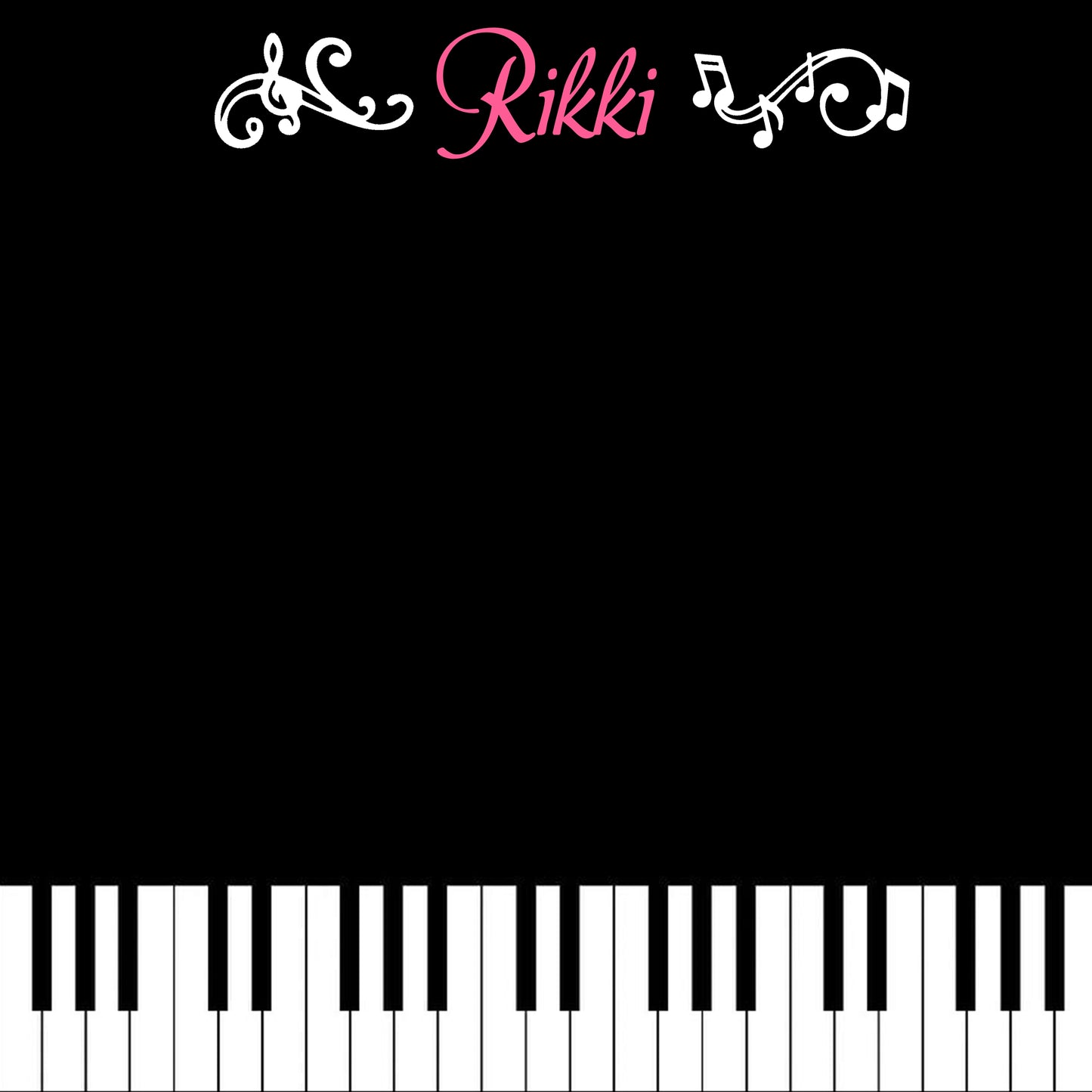 Musical Theme Personalized Placemat 12x12