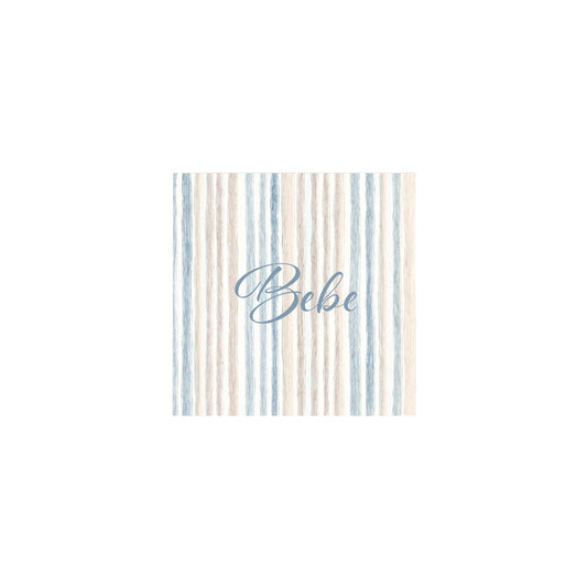 Striped Design Linen Type Napkins, full edge to edge printing
