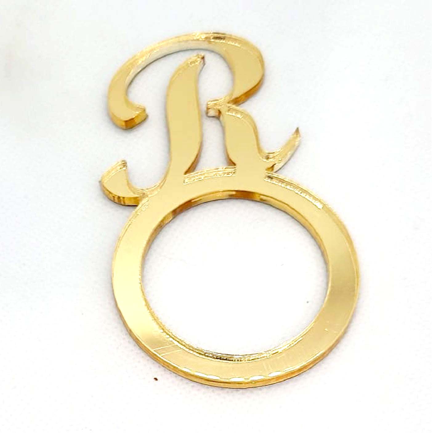 Mirrored Acrylic Initial Napkin Rings (Set of 4) – It's a Favor