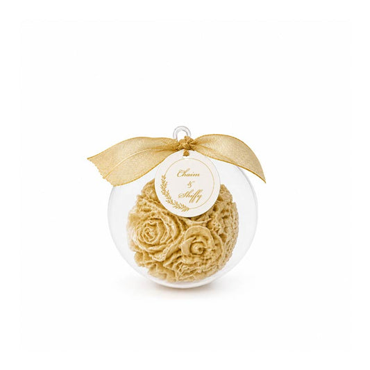 Acrylic Ball with Personalized Tag. (Contents not included) Choice of Designs