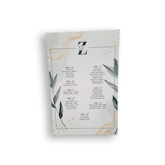 Personalized Seating Board 24 x 36 (Custom Designs Available Upon Request)