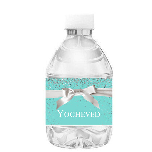 Tiffany Theme Personalized Water Bottle