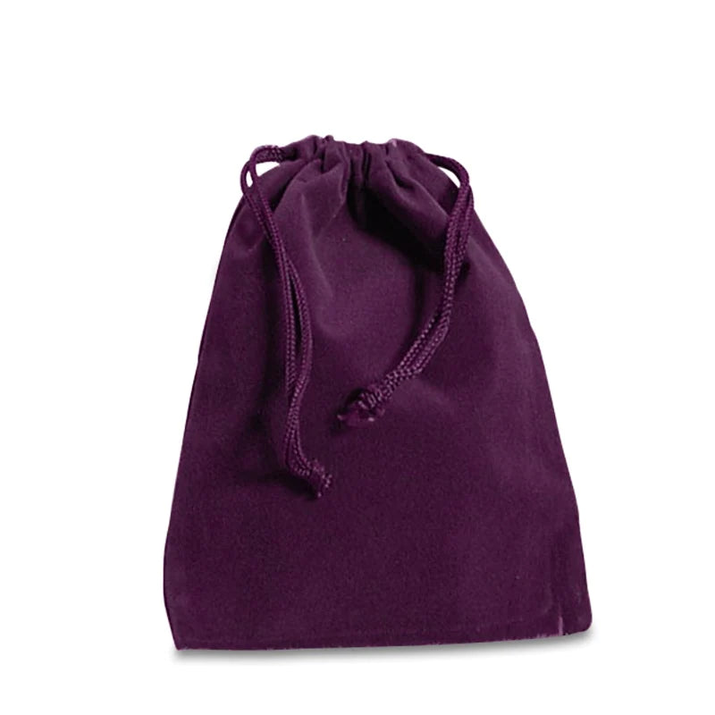 Velvet Aufruf Throw Bag, with optional personalized tag. Available in more colors. (Contents not Included)