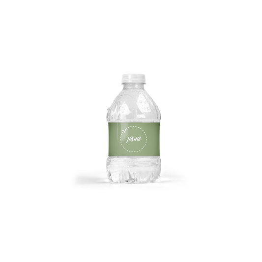 Personalized 8 oz. Water Bottle Scissors Border