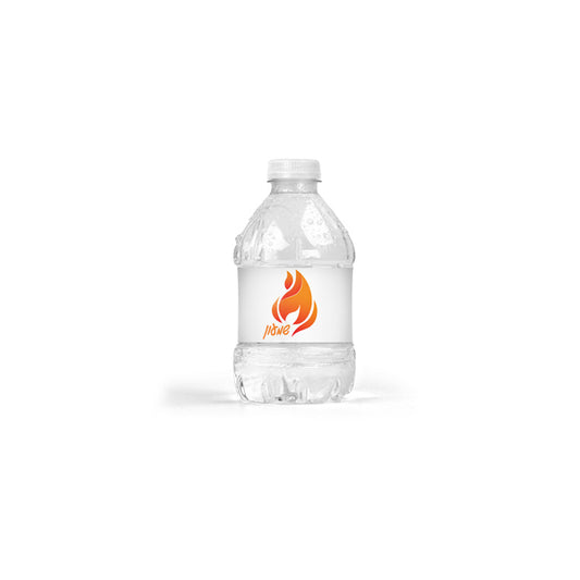 Personalized 8 oz. Water Bottle Flame Design