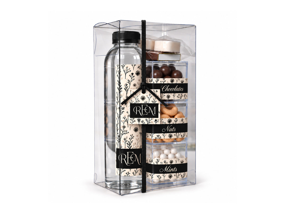 Black Floral Pattern Welcome Box