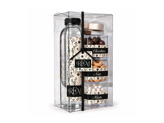 Black Floral Pattern Welcome Box
