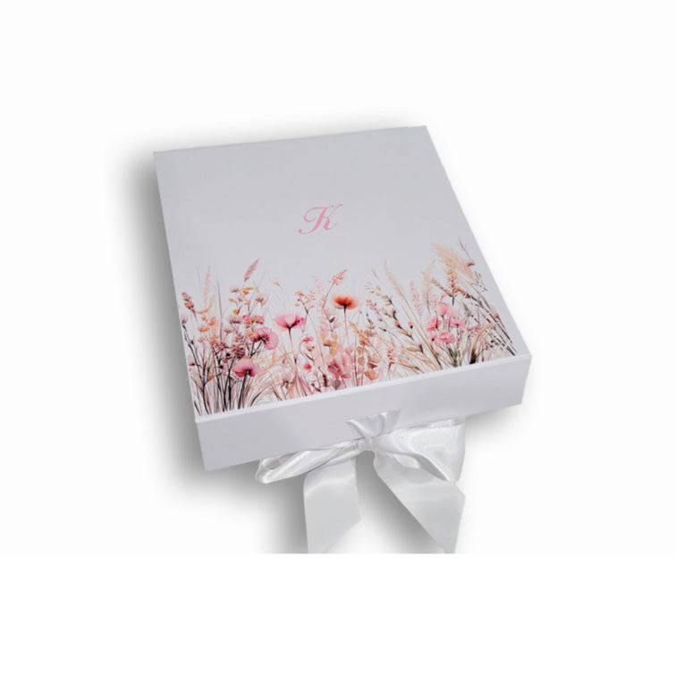 Pink Wildflower Ribbon Welcome Box