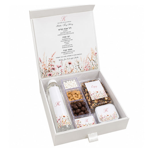 Pink Wildflower Ribbon Welcome Box