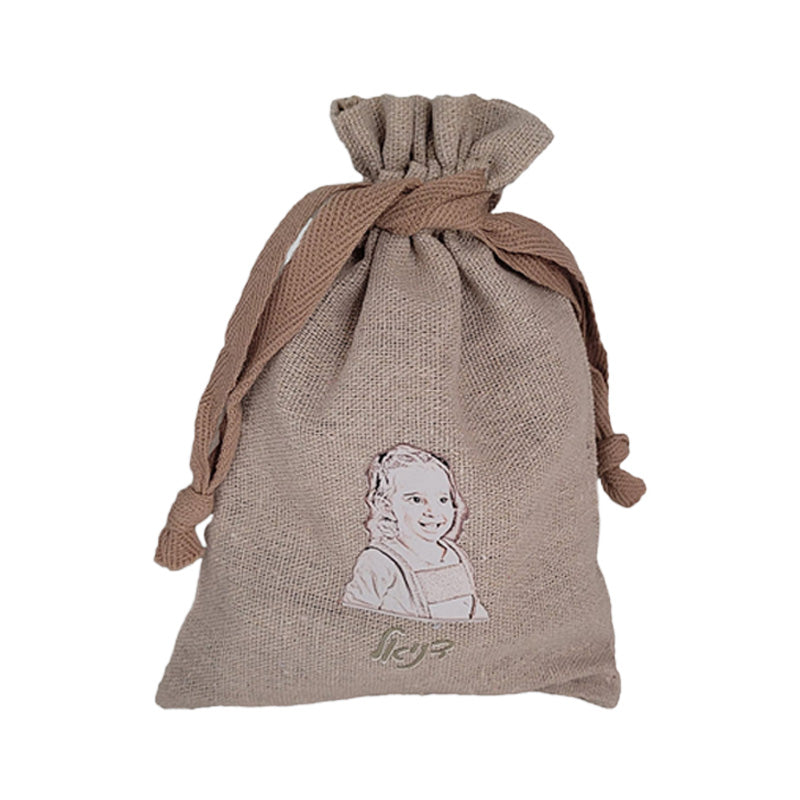 Woven Bag with Custom Sketch Design