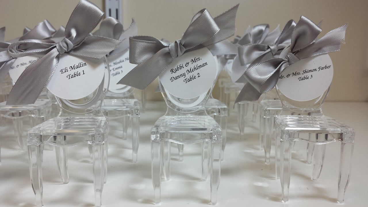 Miniature Clear Acrylic Phantom Chairs
