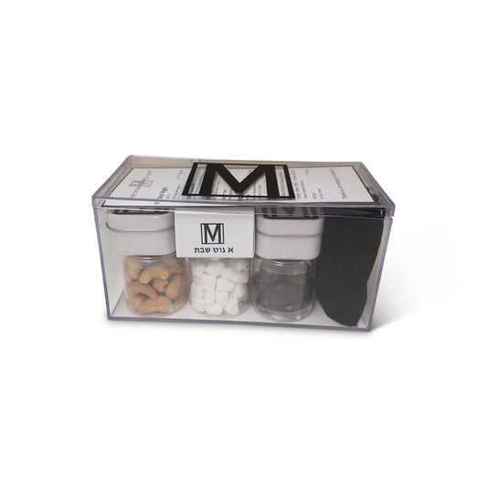 Personalized Acrylic Welcome Box with Square Lasercut Initial (Available in many colors)