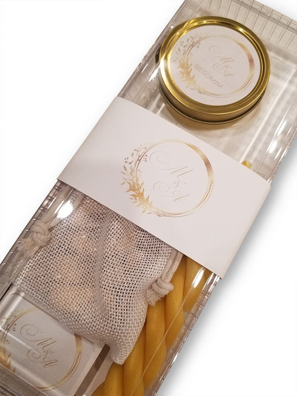 Elegant Havdallah Kit in Acrylic Box
