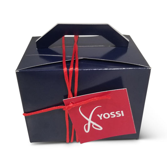 Navy Gable Box with Cord & Tag