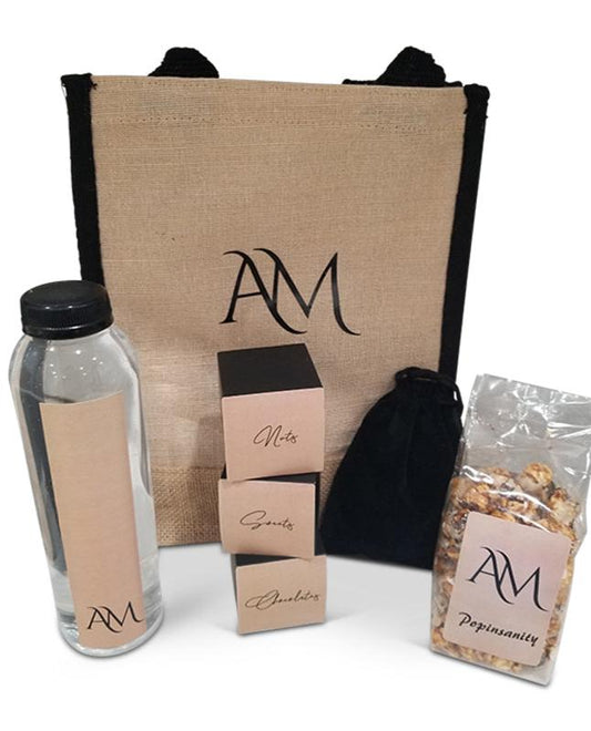 Burlap Personalized Welcome Tote