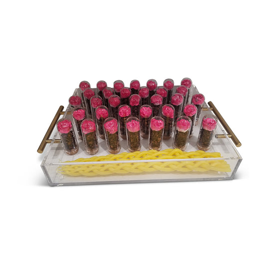 Havdallah Tray with floral besomim