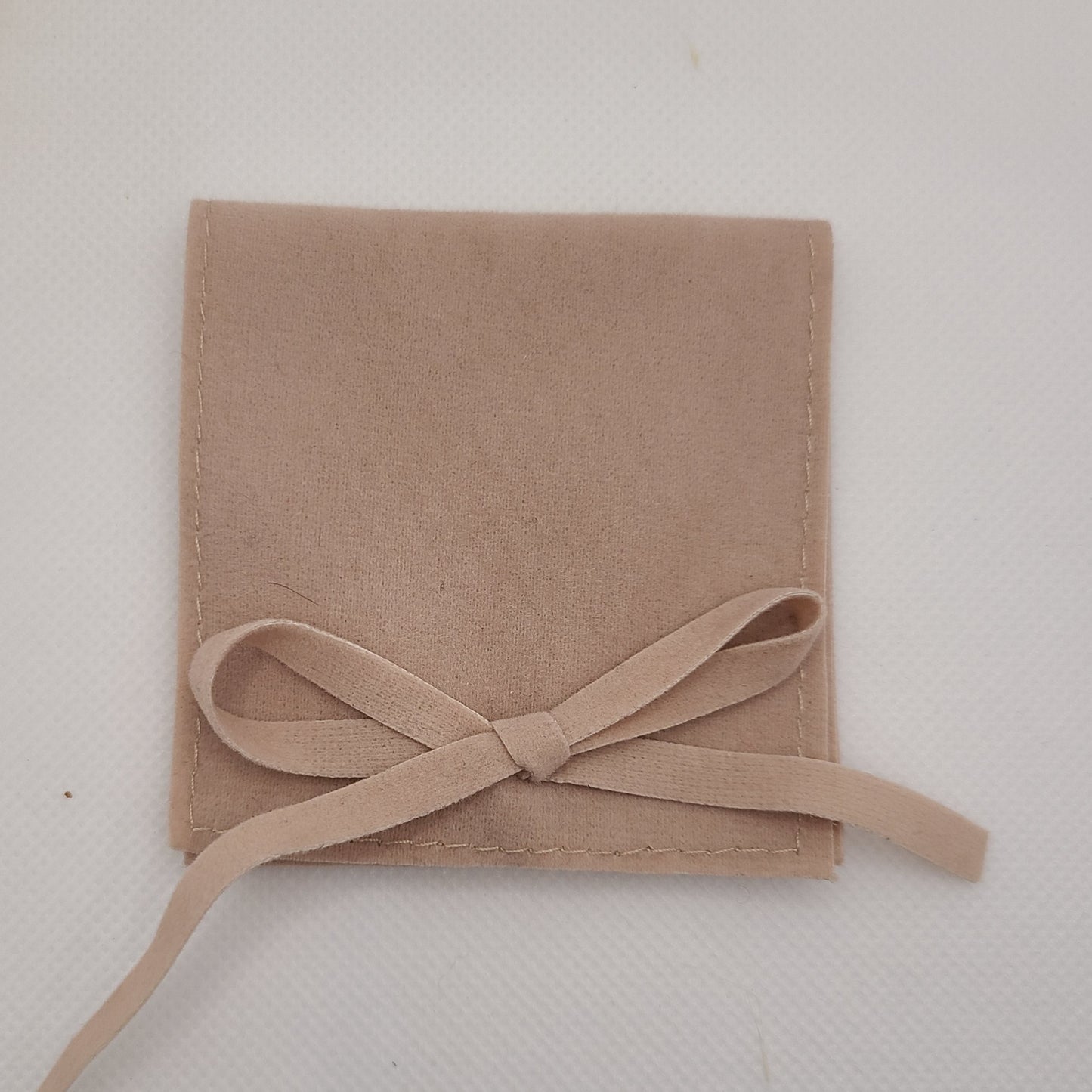 White Mini Pidyon Haben Personalized Suede Pouch (Also available in tan or black)