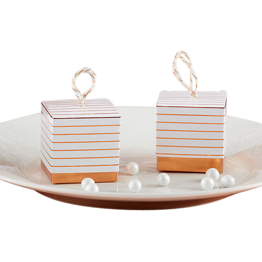 Striped Copper Foil Favor Box (Limited Quantity)