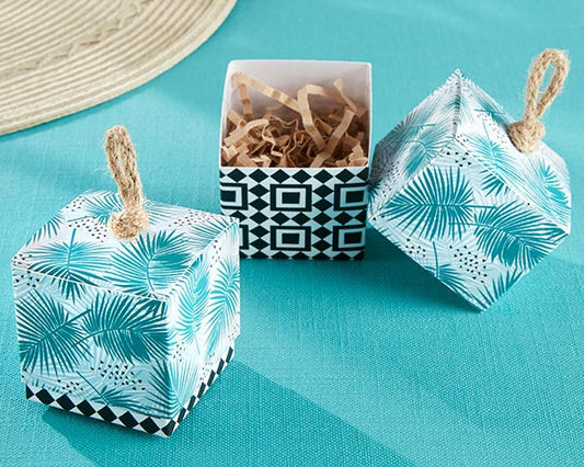 Tropical Chic Palms Favor Box