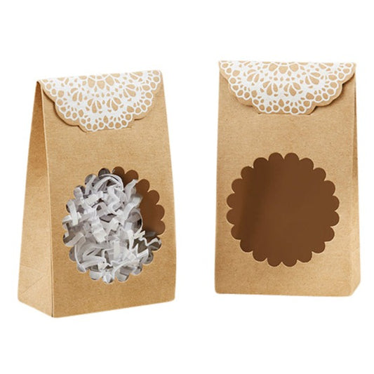 Rustic Kraft Tent Favor Box