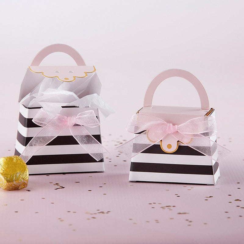 STRIPED PURSE FAVOR BOX