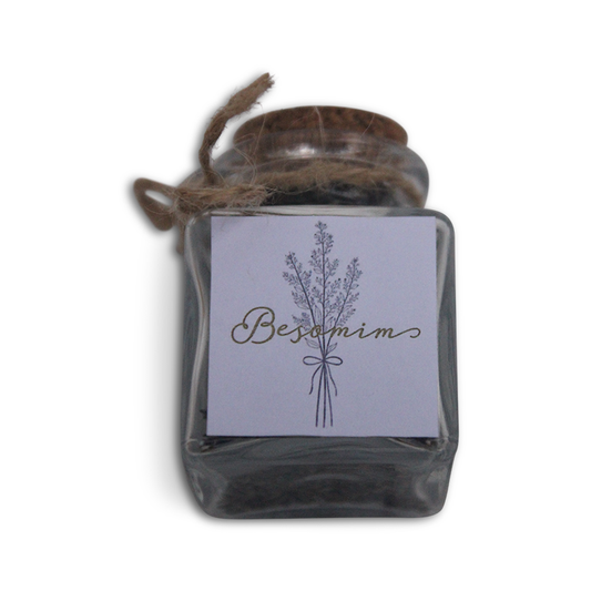 Square Lavender Design Besomim Jar