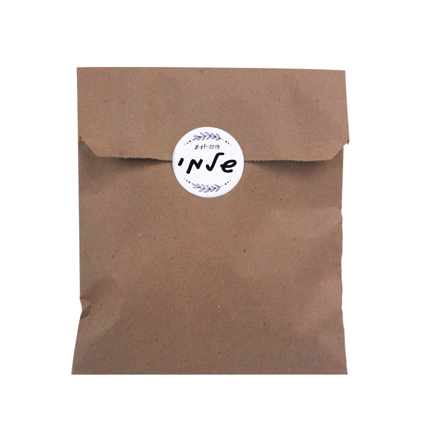 Kraft Paper Upsherin Bag with Leaf Design Label