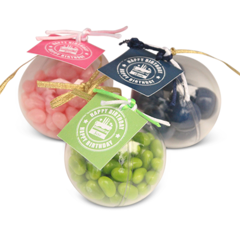 Birthday Candy Balls with Cord (Candy Optional)