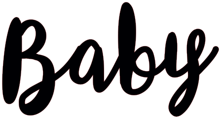 Baby Lasercut Label