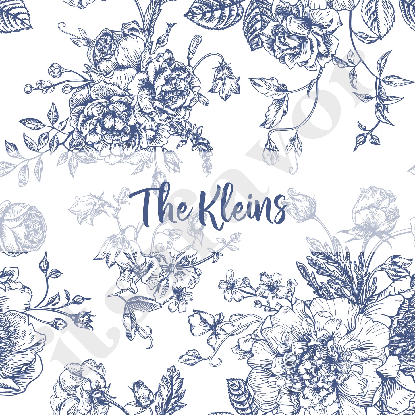 French Toile Purim Label or Tag