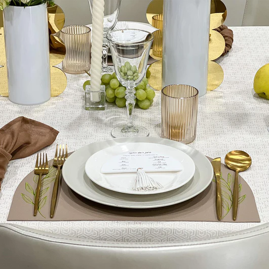 Lucite Simanim Place Cards with Leatherette Tassel - set of 8