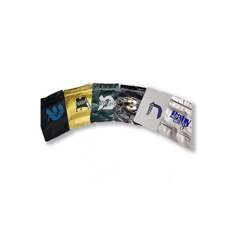 Zipper Pouch with Repeat Text Label
